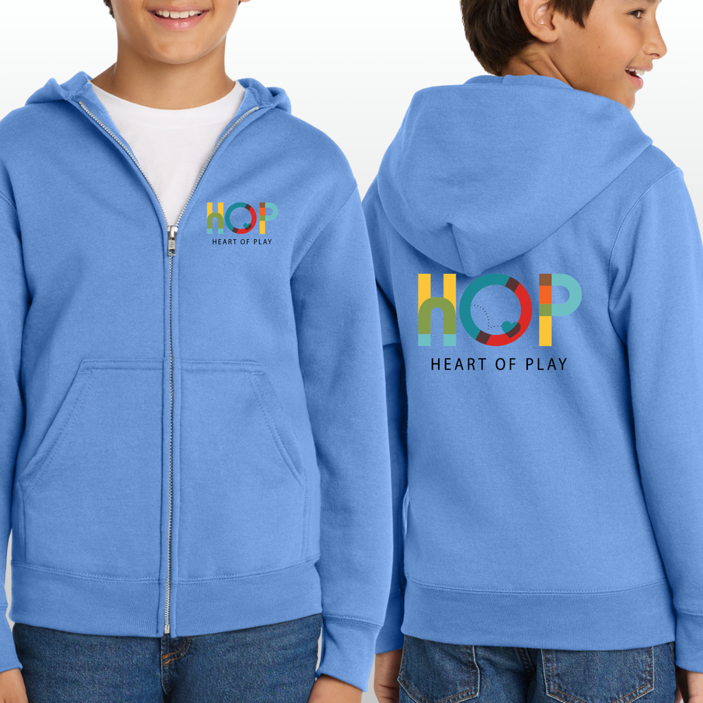 HOP Youth Zip Up With Front & Back Logo