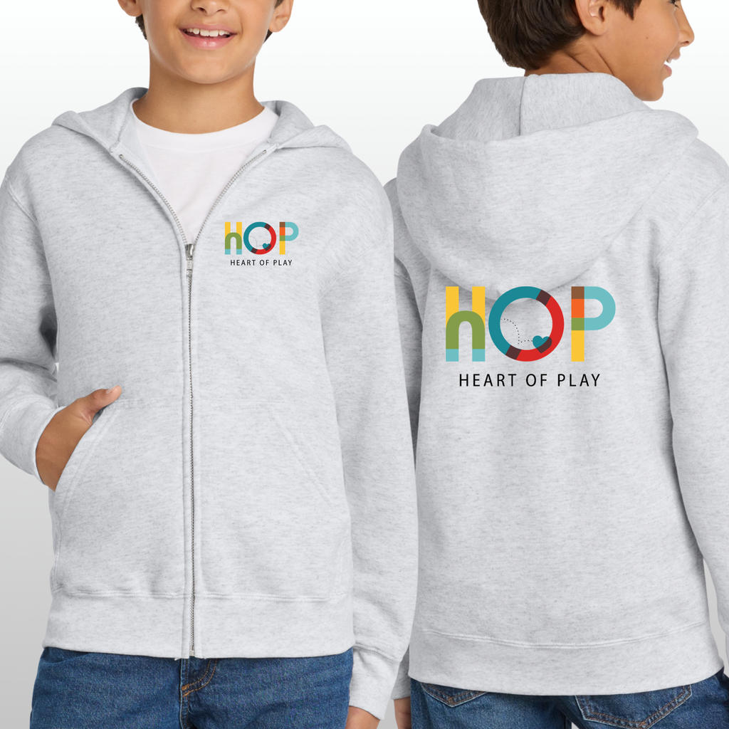 HOP Youth Zip Up With Front & Back Logo