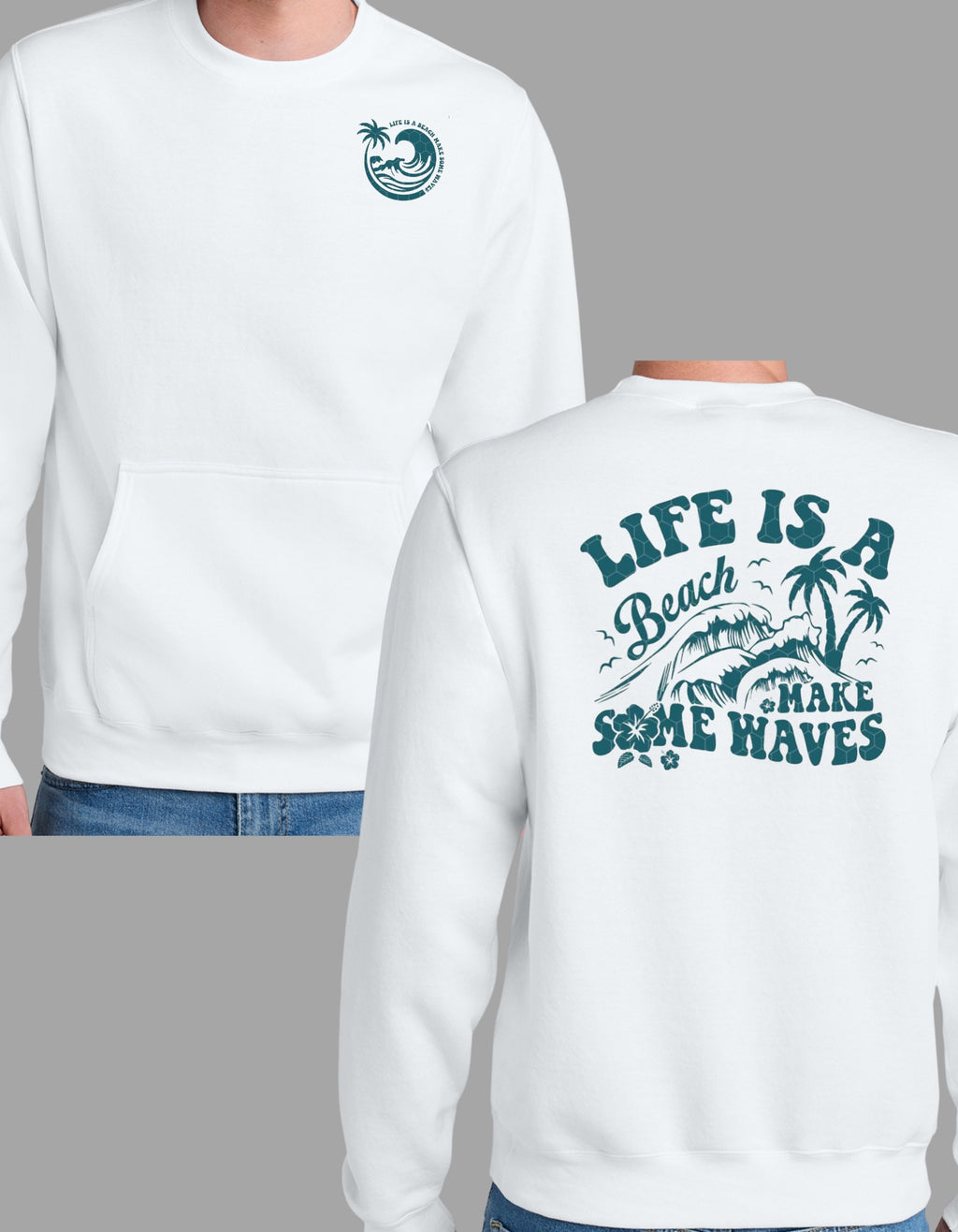 Lake Is A Beach Crewneck