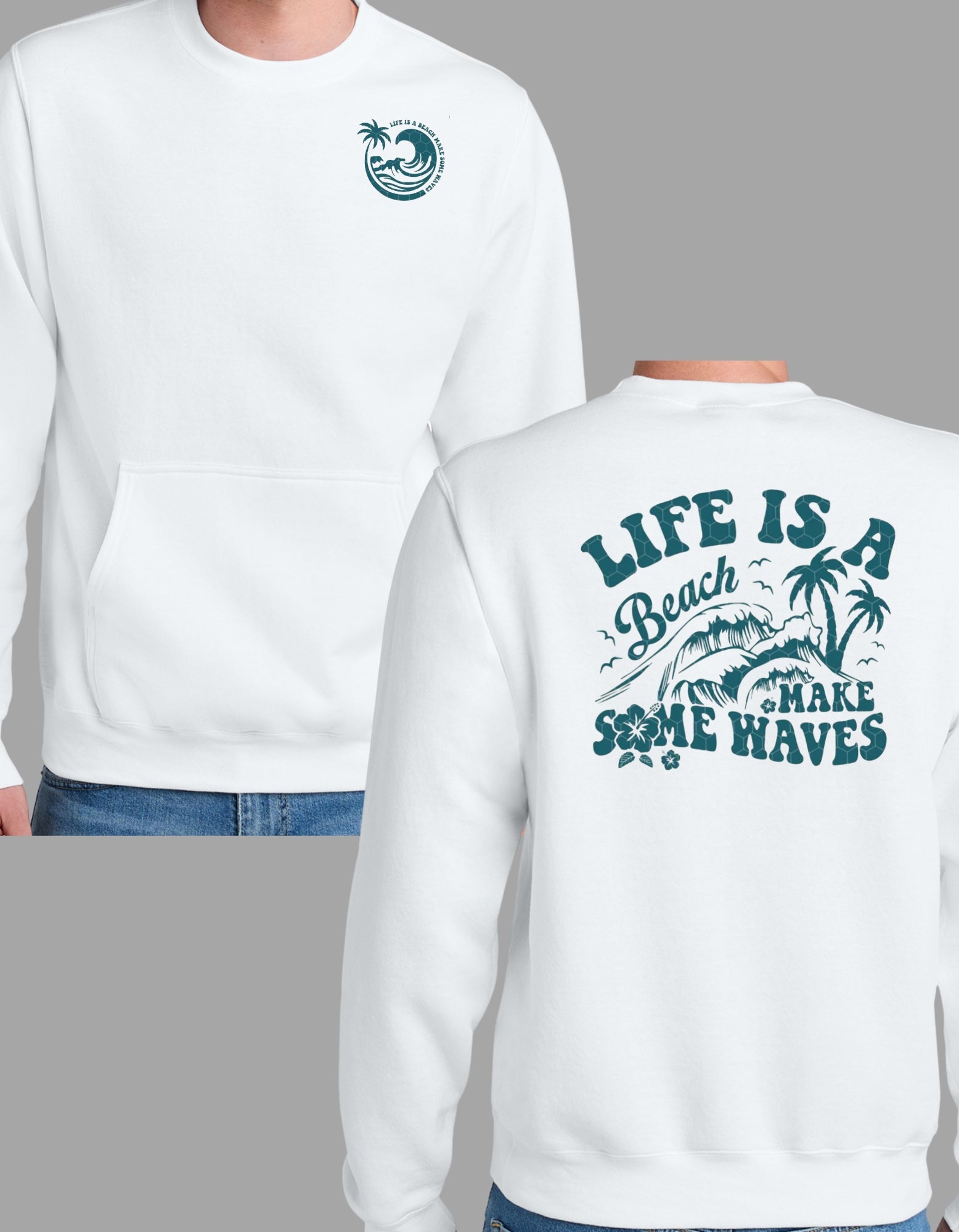 Lake Is A Beach Crewneck