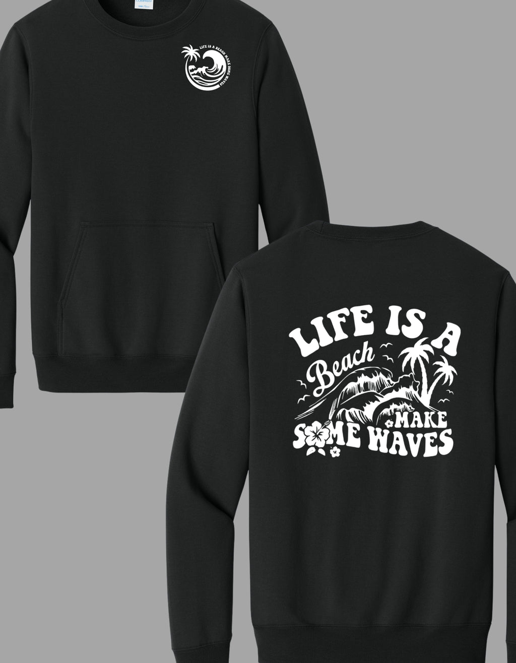 Lake Is A Beach Crewneck