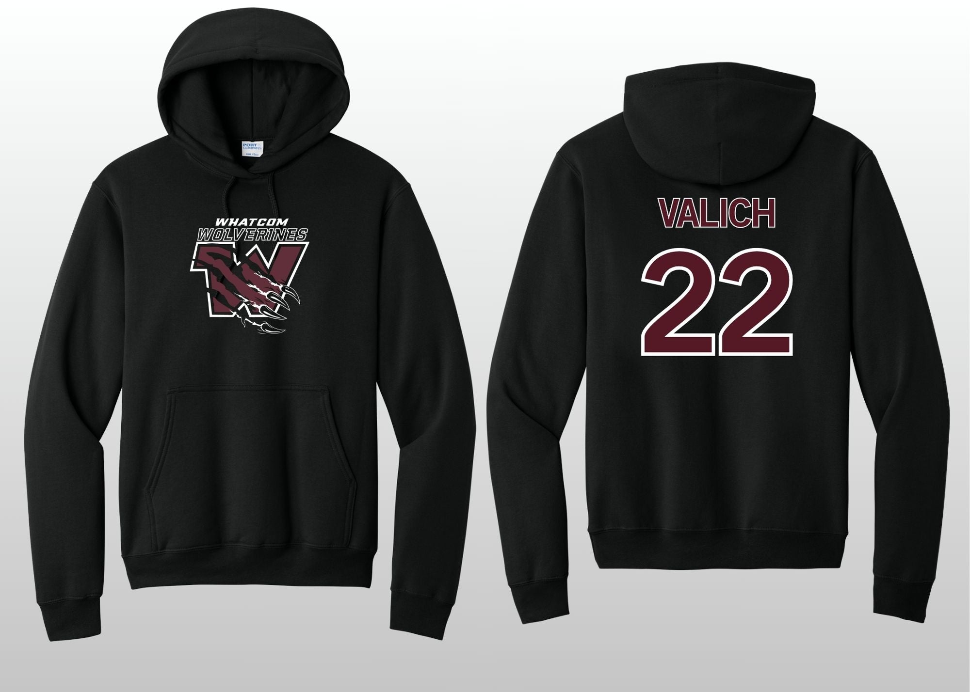 Whatcom Wolverines Hooded Sweatshirt