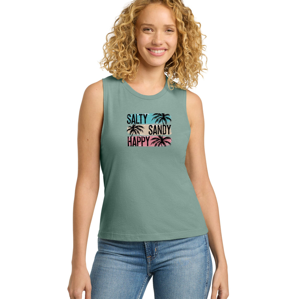 Salty Sandy Festival Muscle Tank