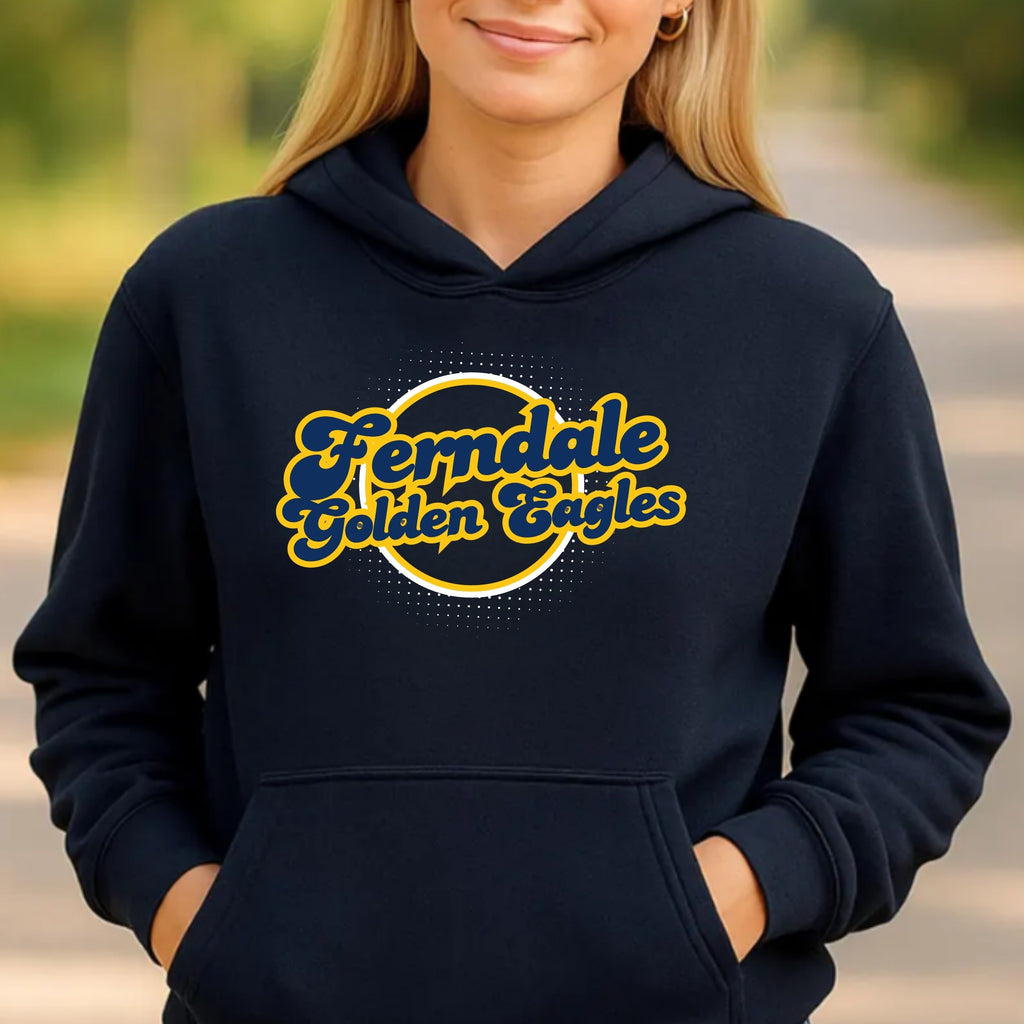 Ferndale Retro Circle Hoodie