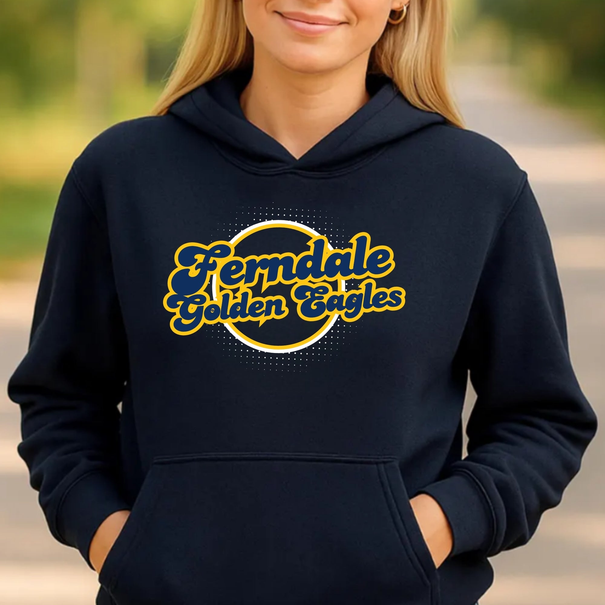 Ferndale Retro Circle Hoodie