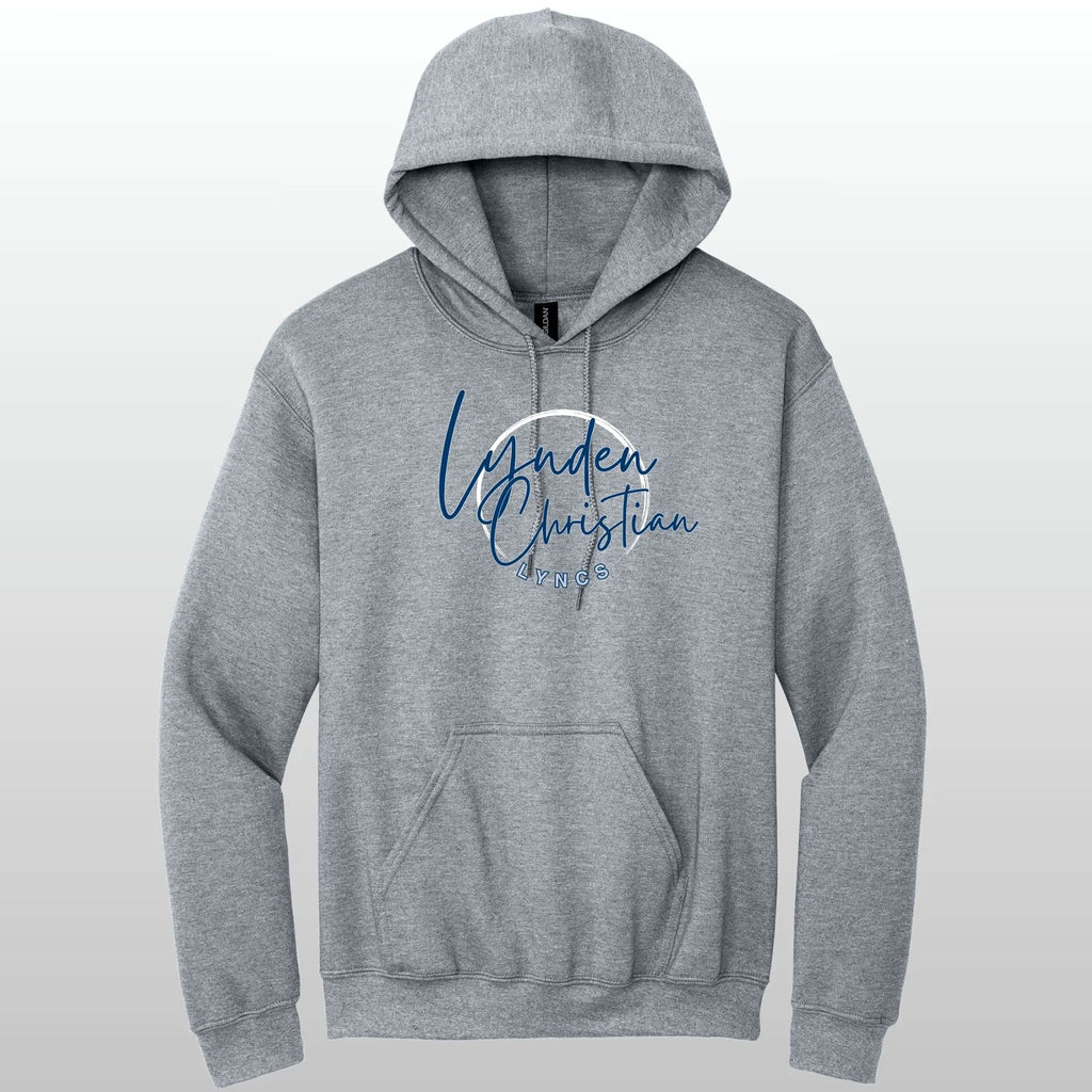 Lynden Christian Cursive Swish Hooded Sweatshirt