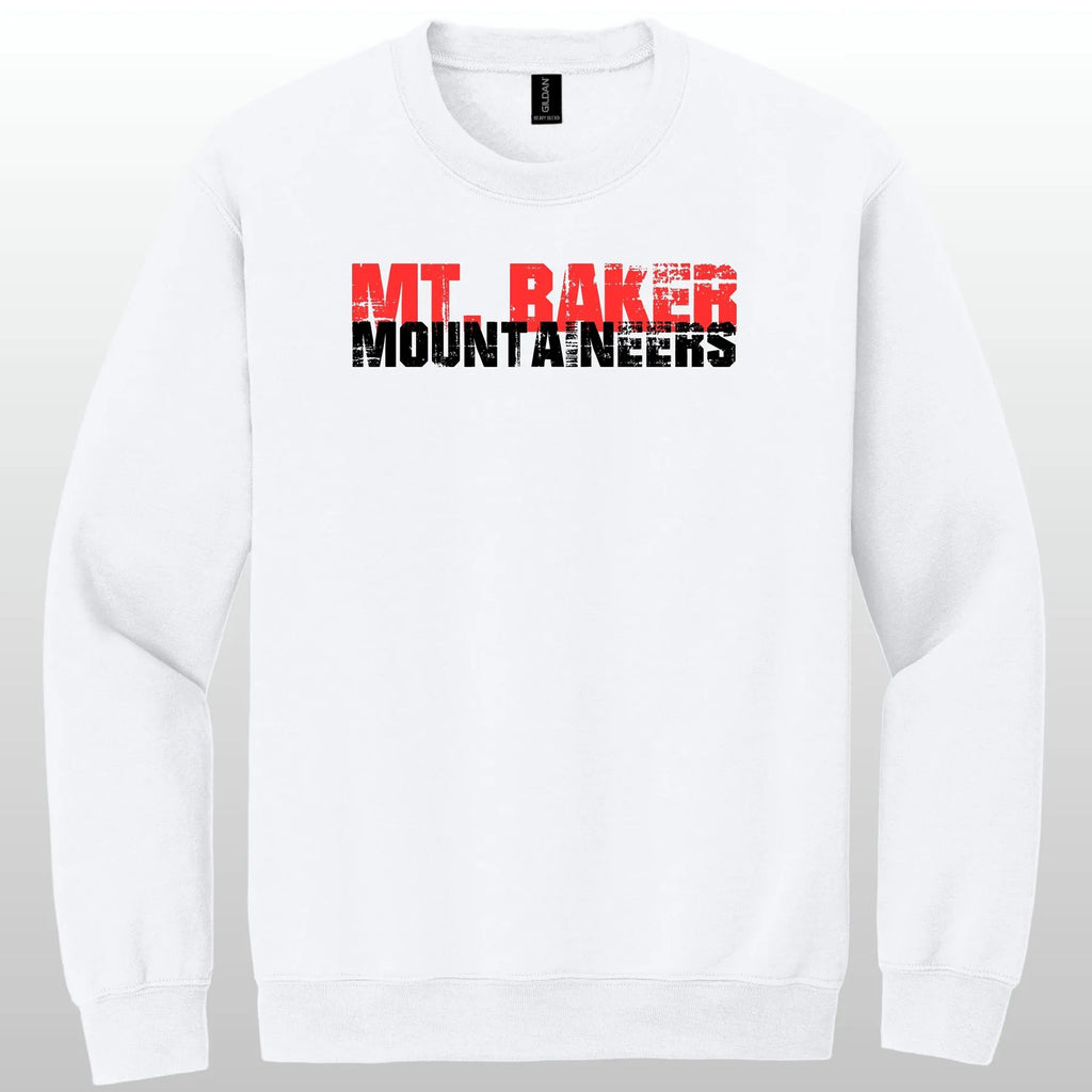 Mt. Baker Mountaineers Grunge Crewneck Sweatshirt