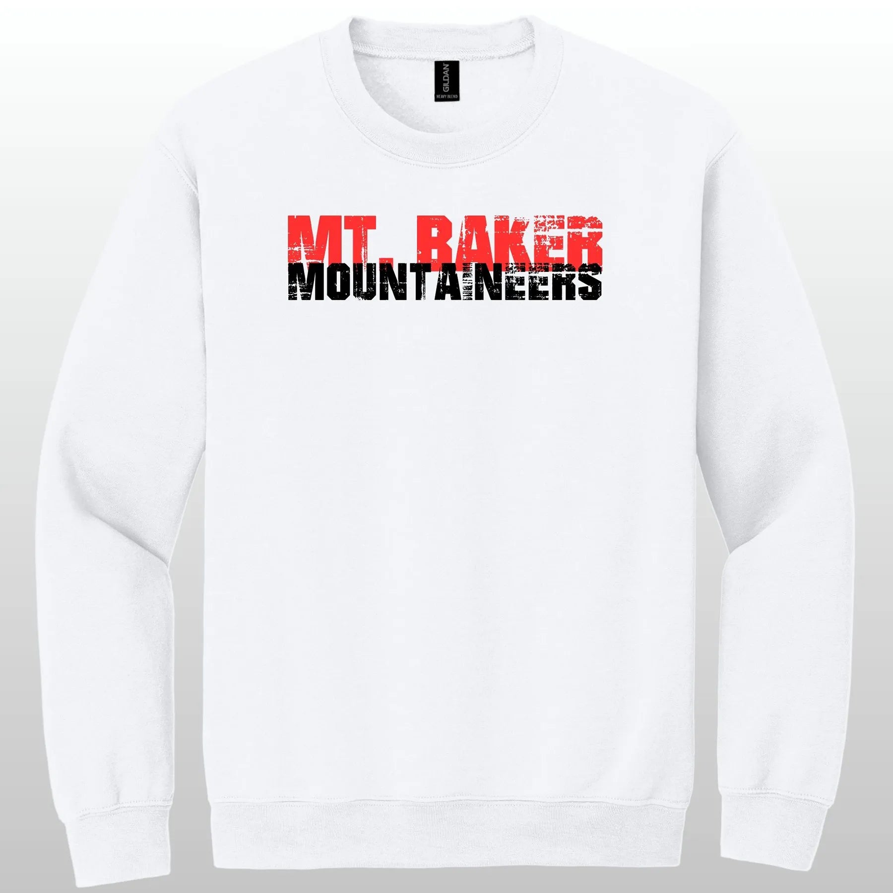 Mt. Baker Mountaineers Grunge Crewneck Sweatshirt