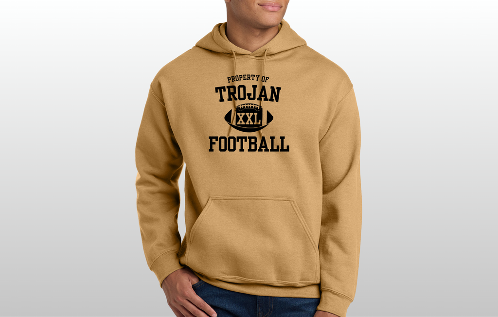 Property of Trojan Football Hoodie