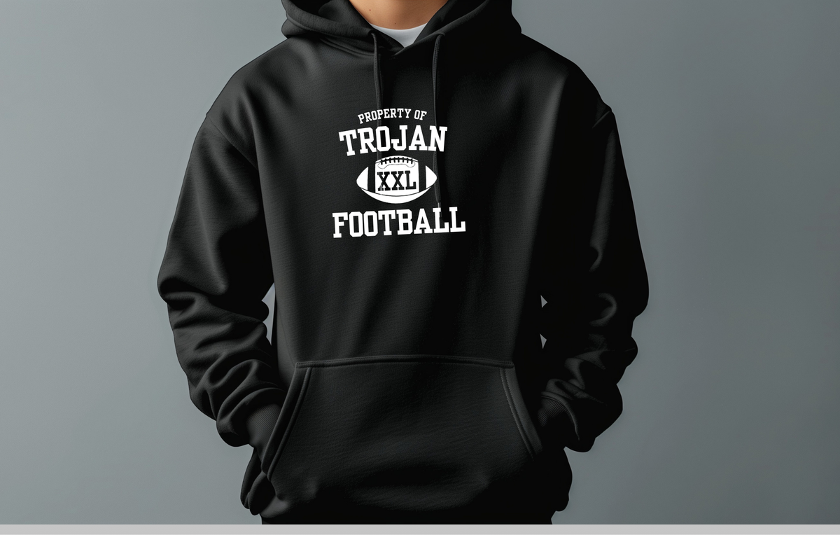 Property of Trojan Football Hoodie
