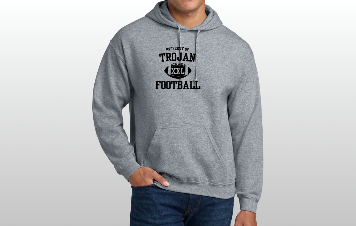 Property of Trojan Football Hoodie