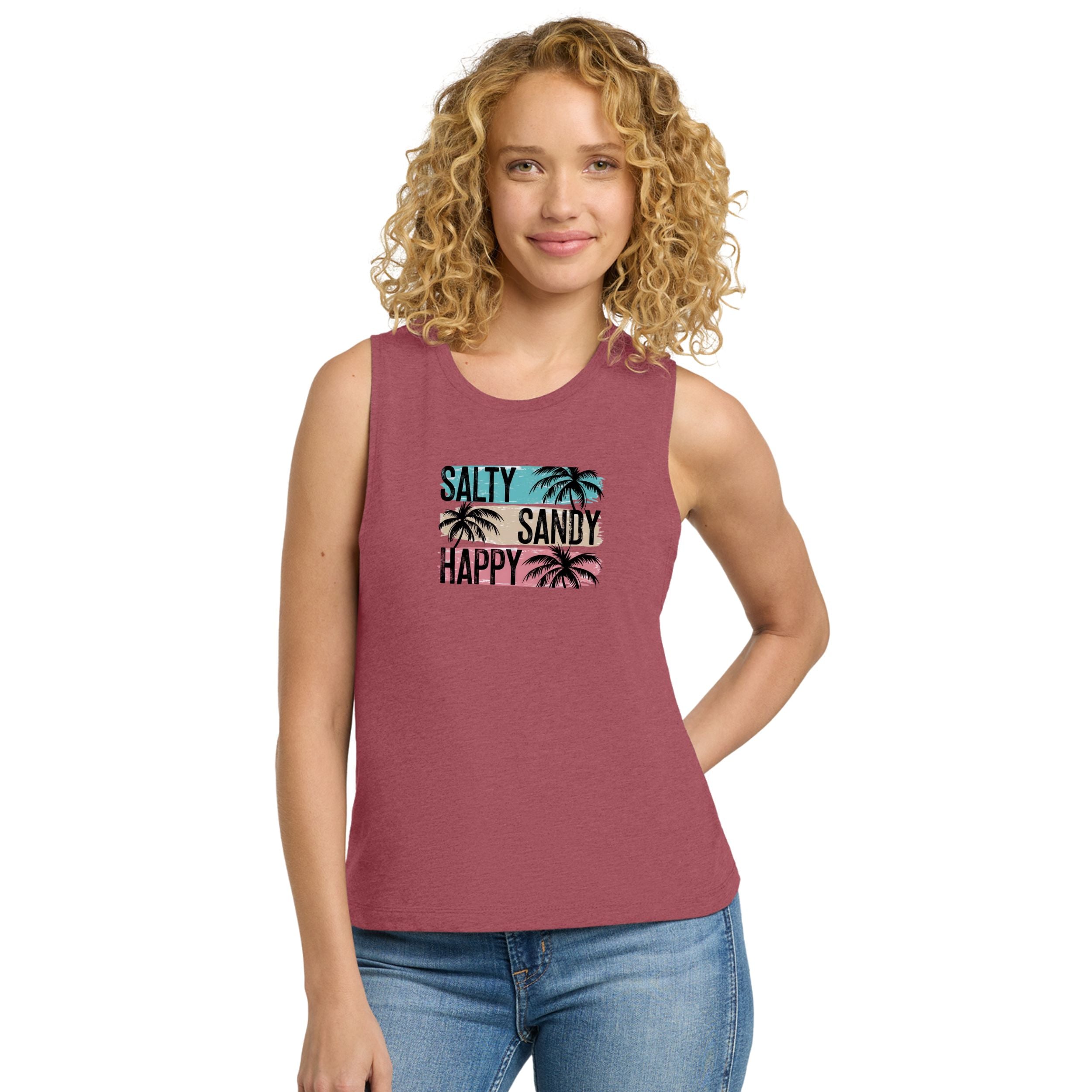 Salty Sandy Festival Muscle Tank