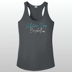 Whatcom Prep Women's Glitter Baseball Racerback Tank