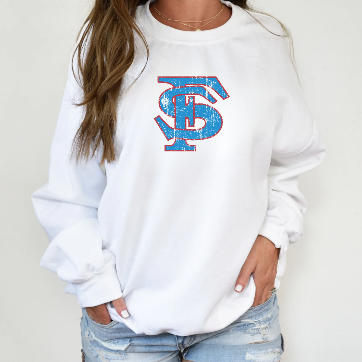 Freeman Scotties Crewneck Distressed
