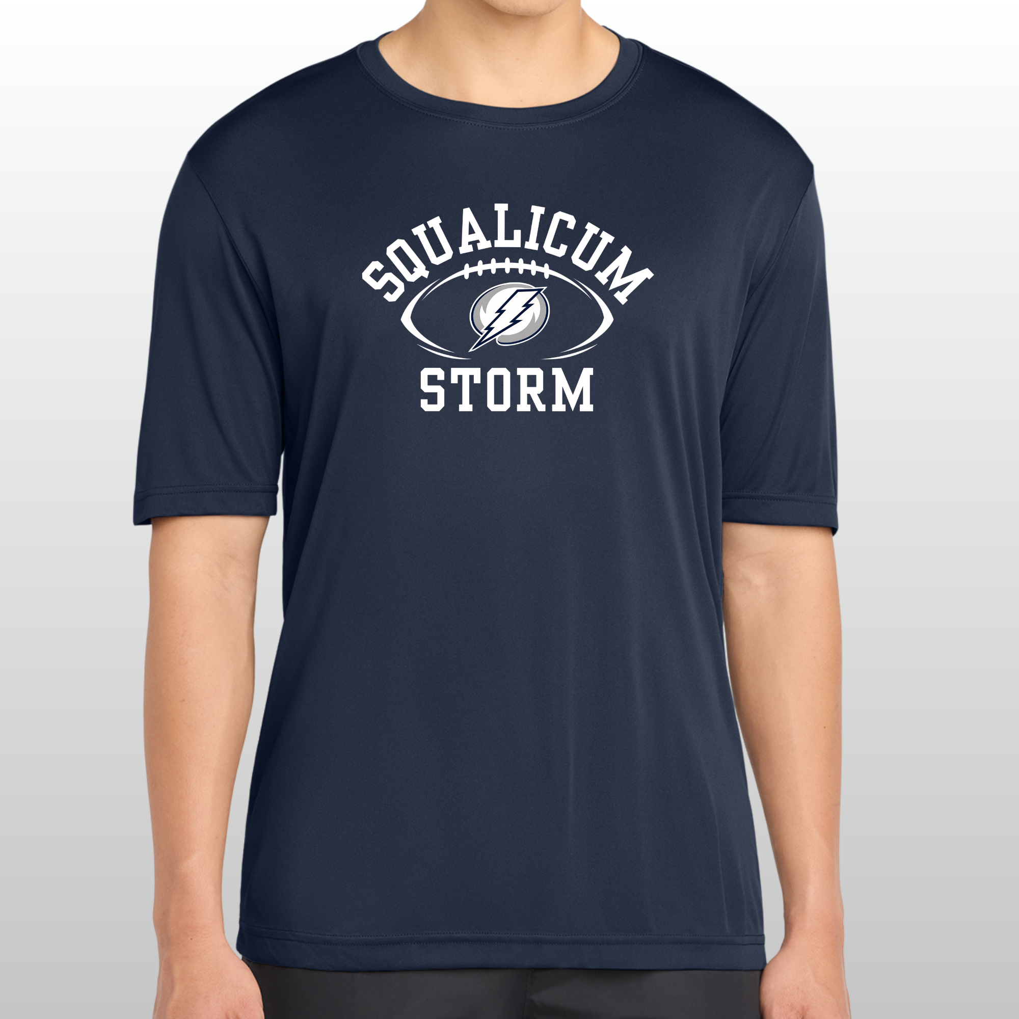 Squalicum Football Sport Tek Posi Charge Tee