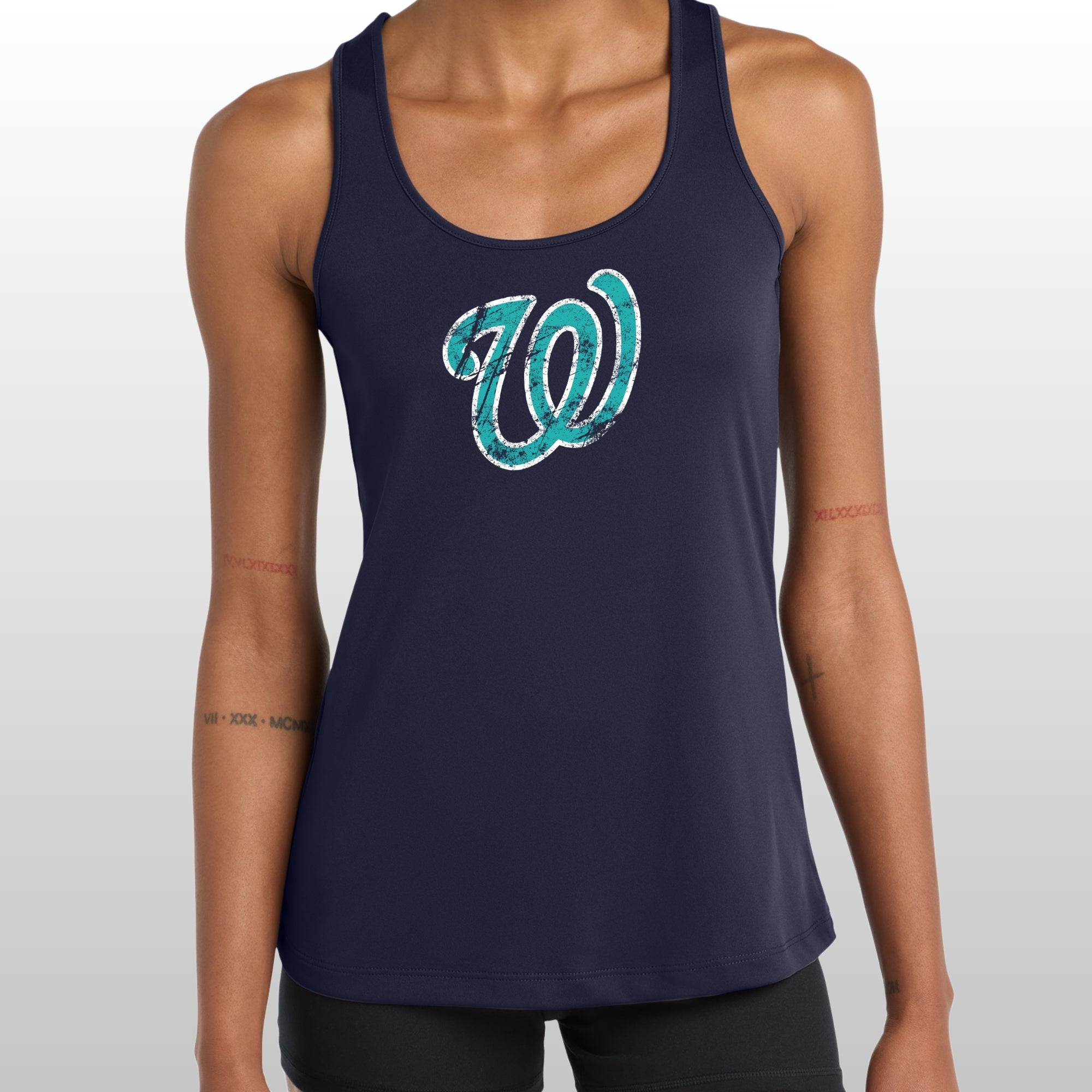 Whatcom Prep Women's Distressed Racerback Tank