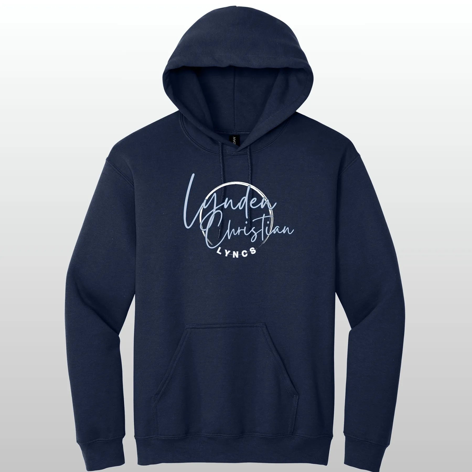 Lynden Christian Cursive Swish Hooded Sweatshirt