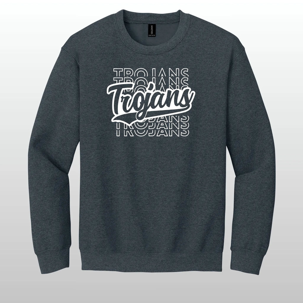 Trojans Stacked Crewneck Sweatshirt