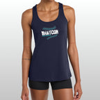 Whatcom Prep Women's Baseball Seams Racerback Tank