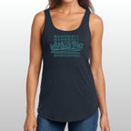 Whatcom Women's Glitter Baseball Relaxed Tank