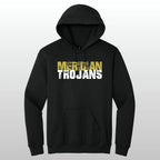 Meridian Trojans Grunge Hooded Sweatshirt