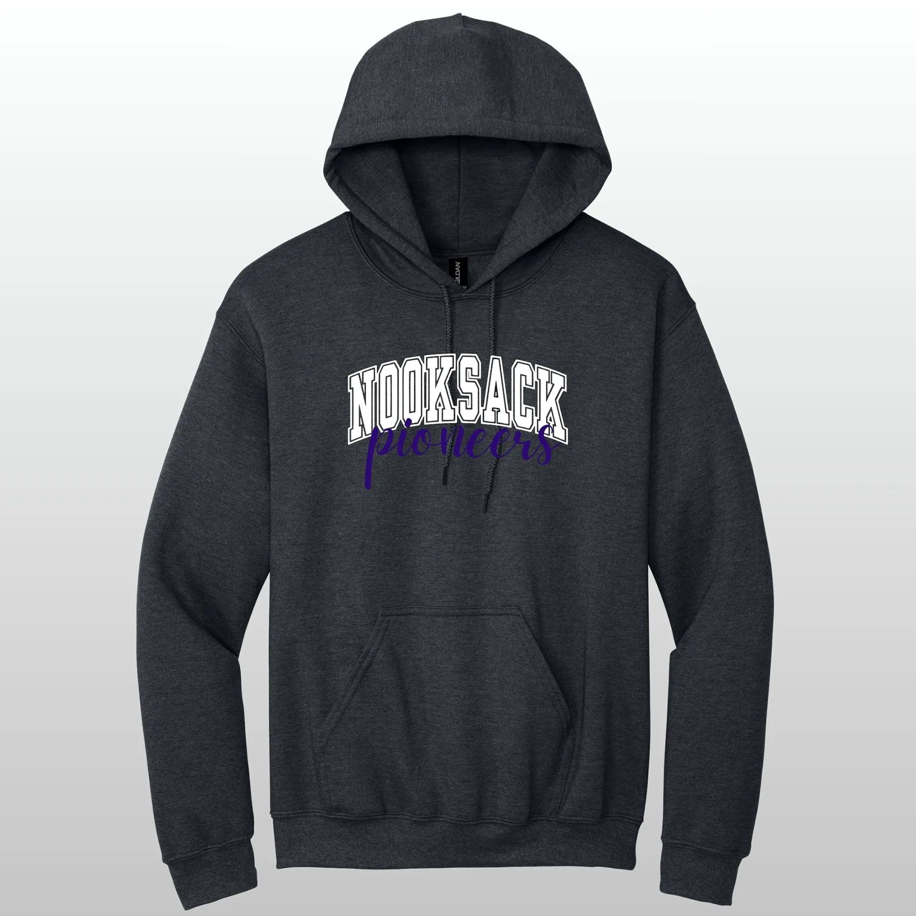Nooksack Pioneers Cursive Hooded Sweatshirt