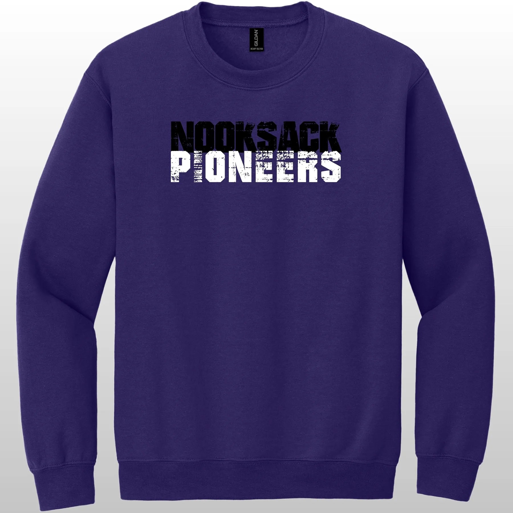 Nooksack Pioneers Grunge Crewneck Sweatshirt