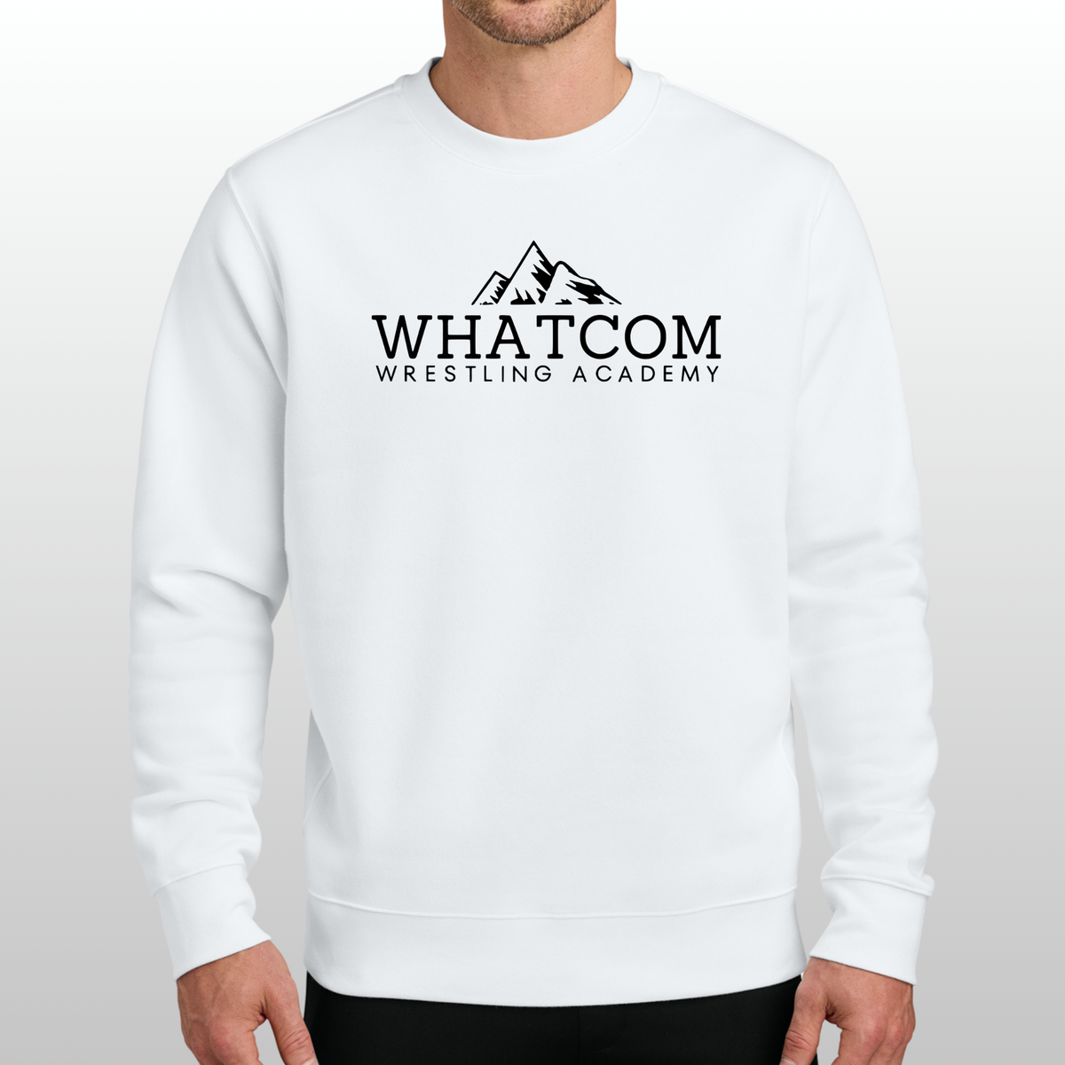 Whatcom Wrestling Nike Club Fleece Crewneck