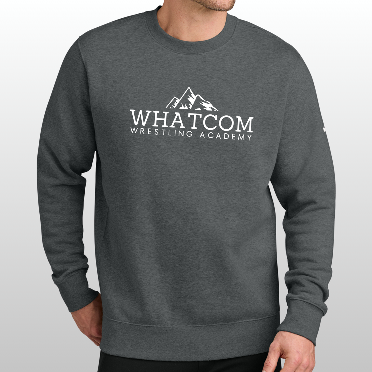 Whatcom Wrestling Nike Club Fleece Crewneck