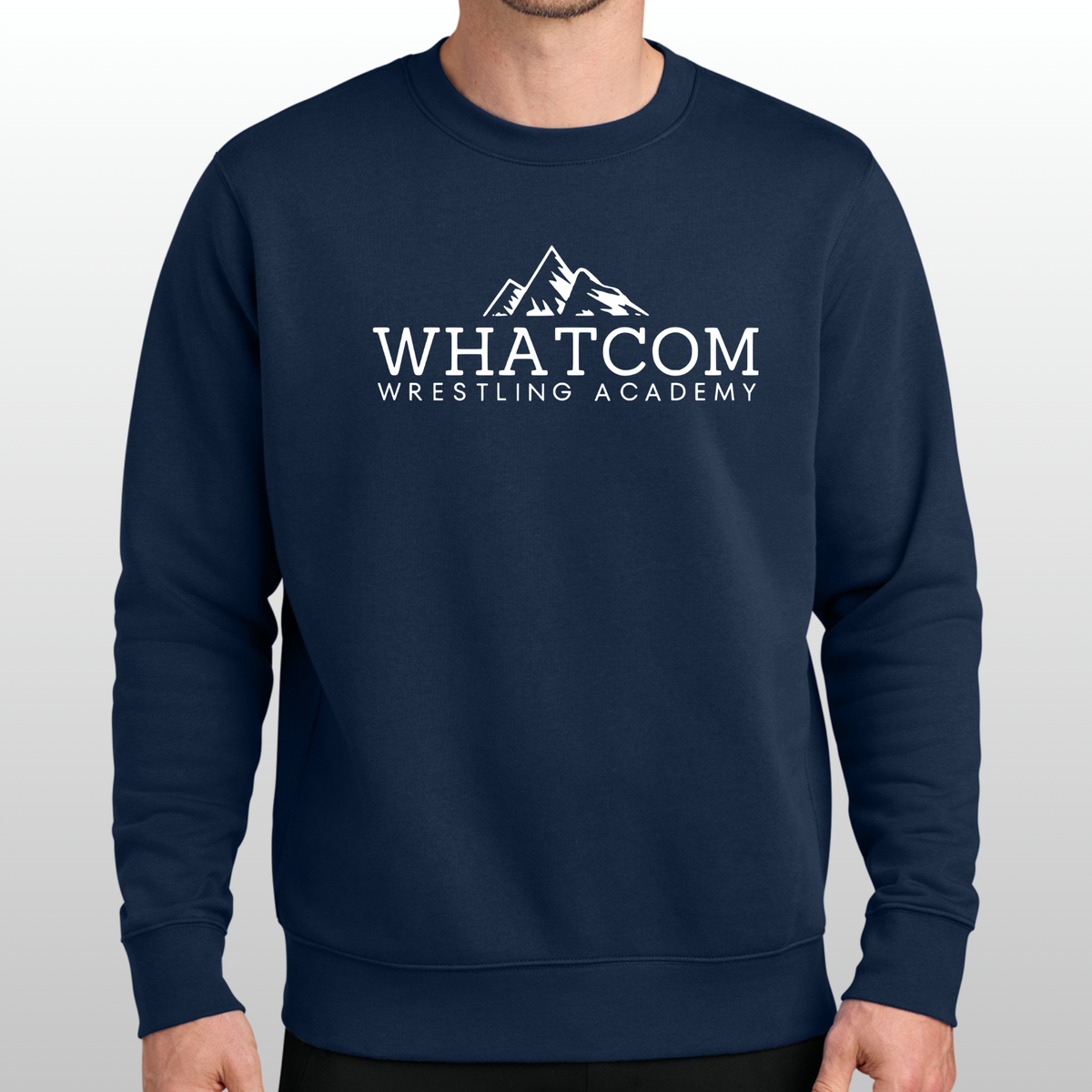 Whatcom Wrestling Nike Club Fleece Crewneck
