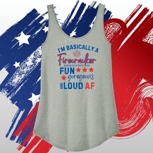 Firecracker-Fun-Gorgeous-Loud (Women's Tank)