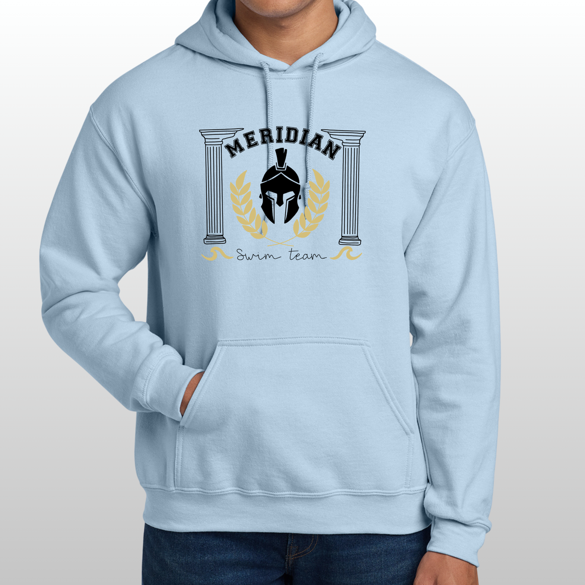 Ferndale-Meridian Swim Hoodie with GLITTER
