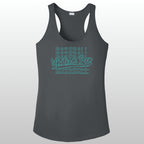 Whatcom Women's Glitter Baseball Racerback Tank