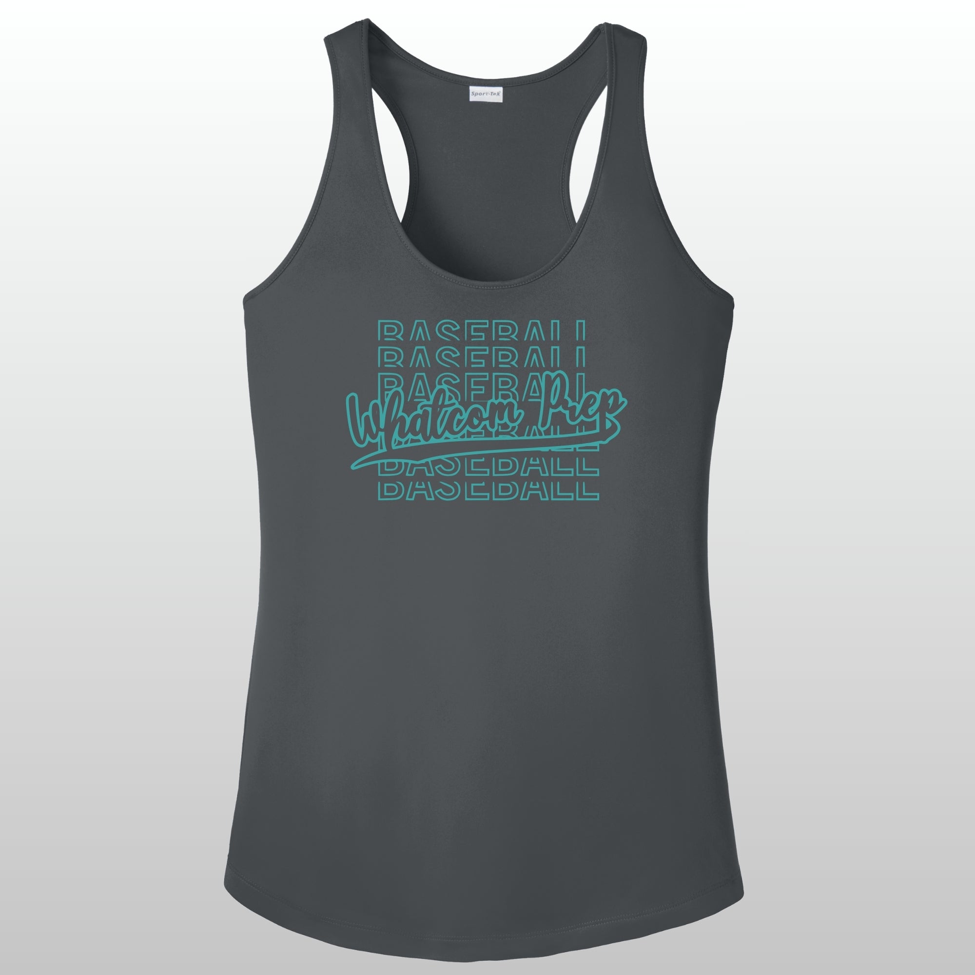 Whatcom Women's Glitter Baseball Racerback Tank