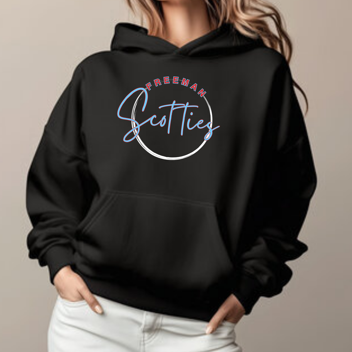 Freeman Scotties Hoodie Cursive