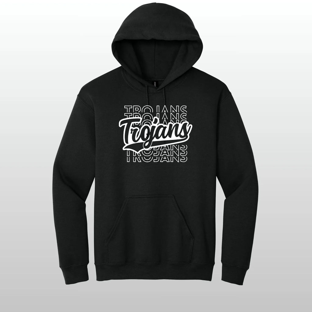 Trojans Stacked Hooded Sweatshirt