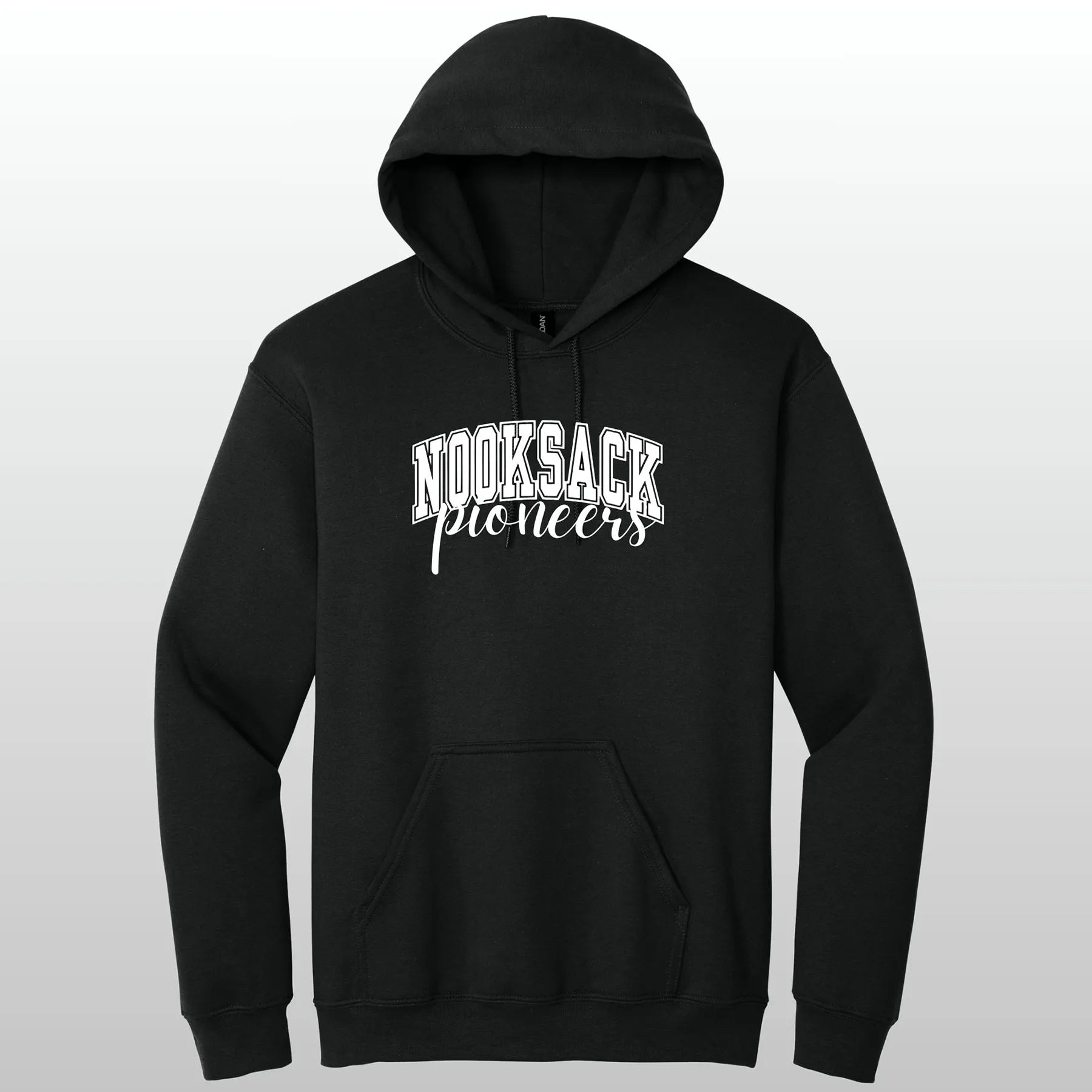 Nooksack Pioneers Cursive Hooded Sweatshirt