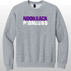 Nooksack Pioneers Grunge Crewneck Sweatshirt
