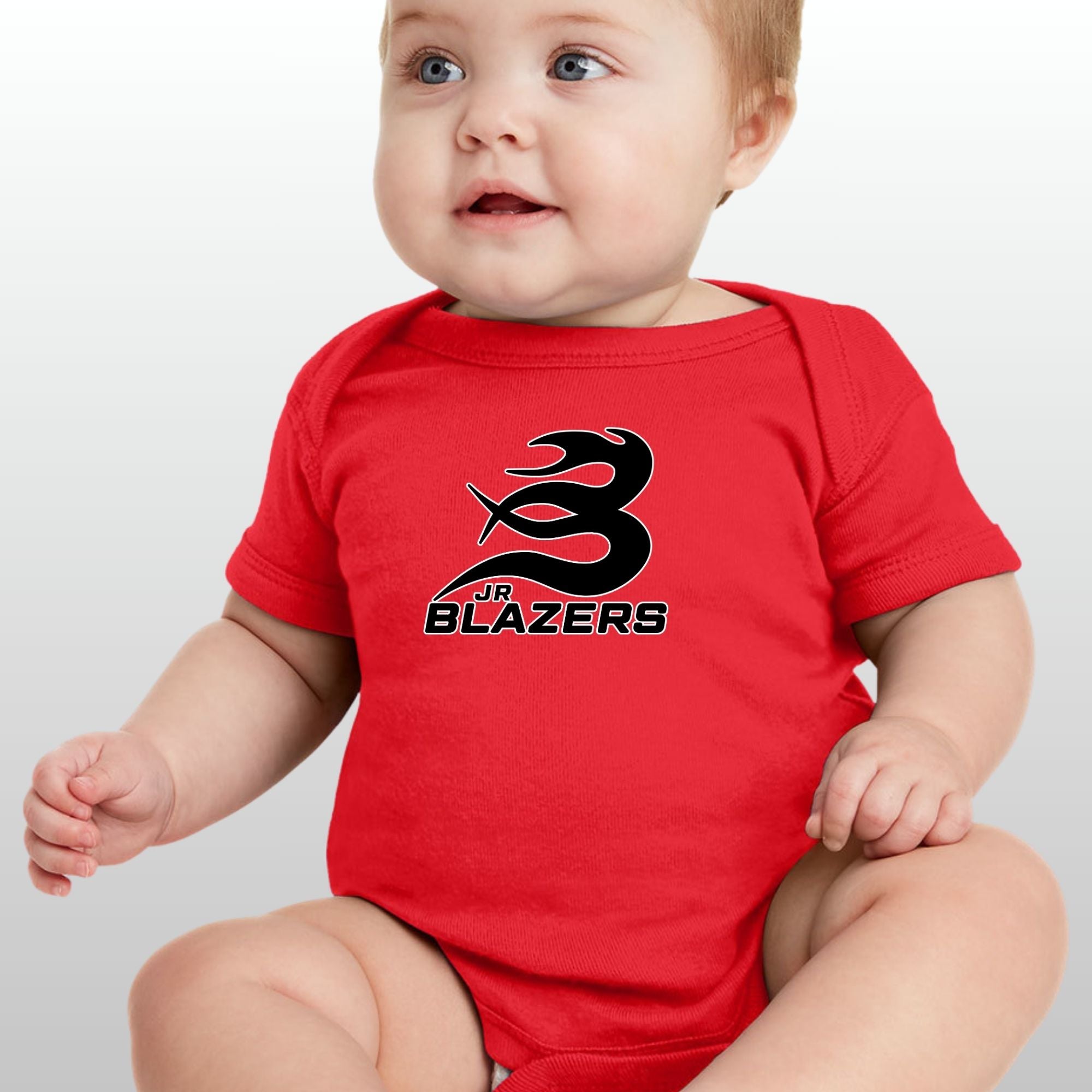 JR Blazers Baby Onesies