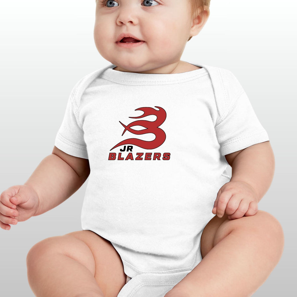 JR Blazers Baby Onesies