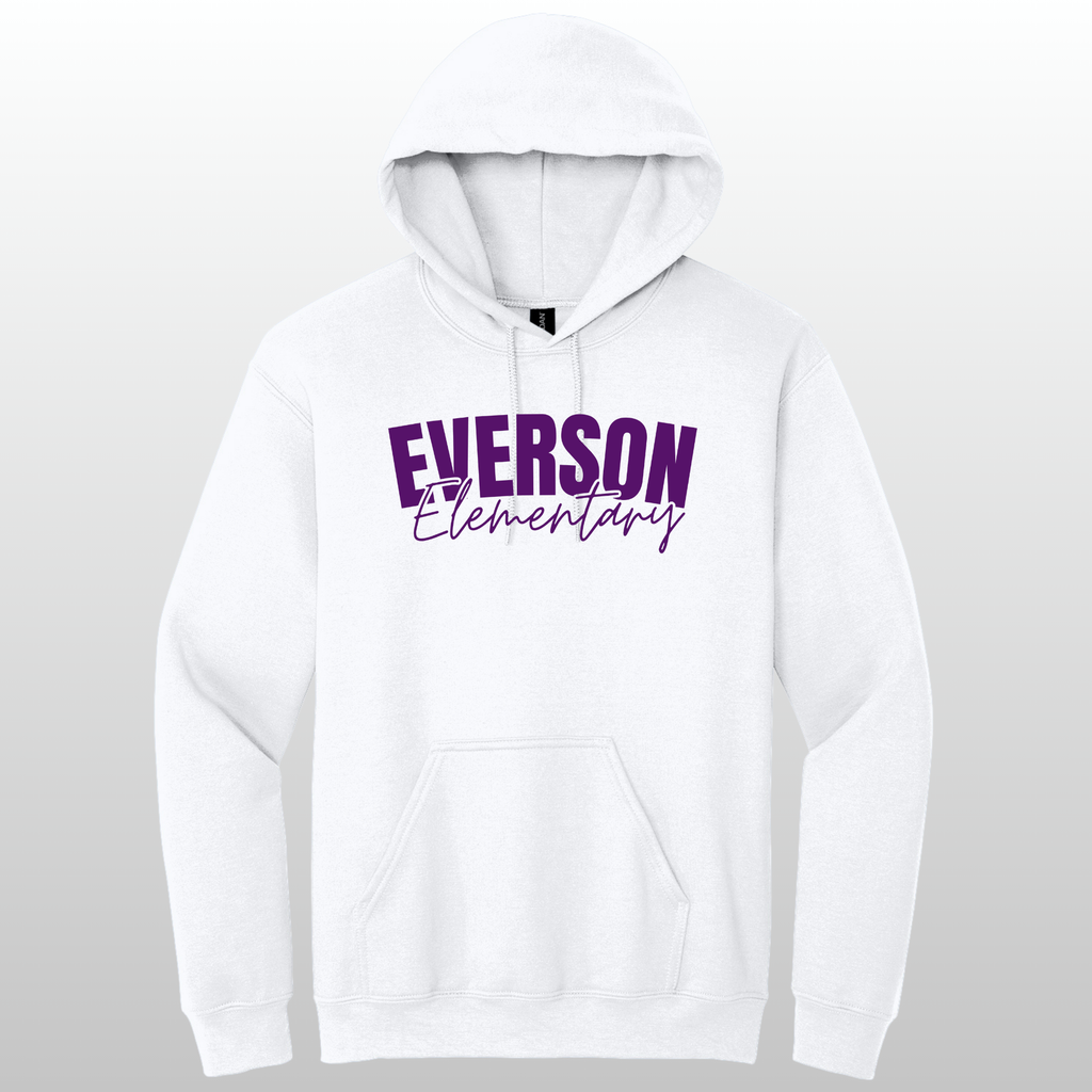 Everson Elementary Cursive Hoodie