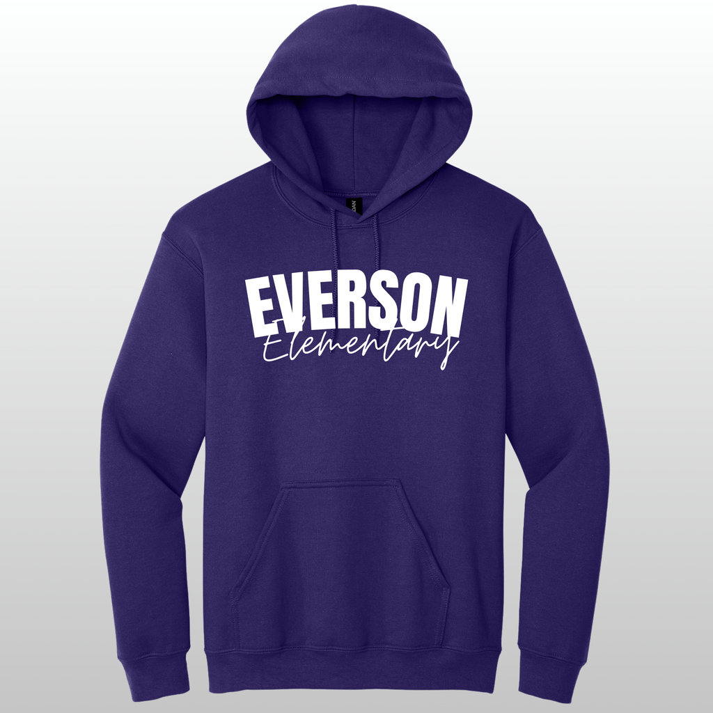 Everson Elementary Cursive Hoodie
