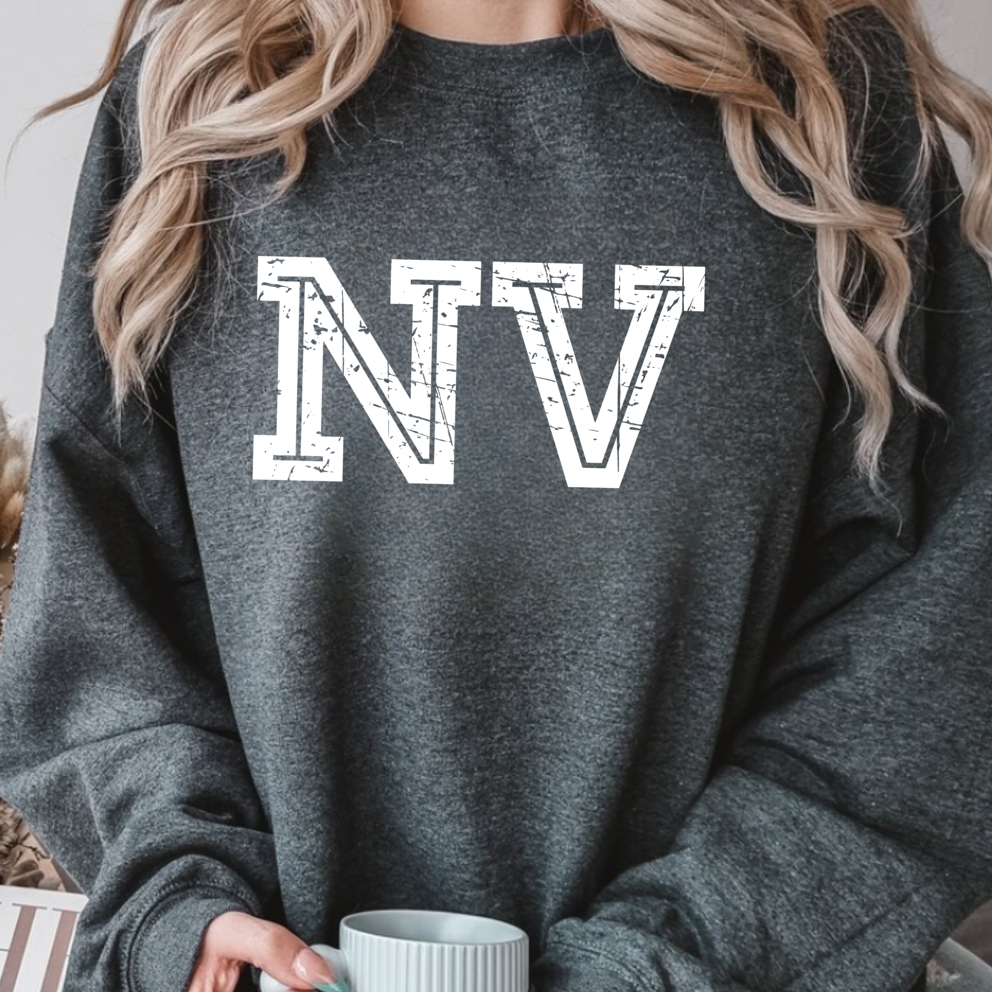 Nooksack Distressed Crewneck Sweatshirt