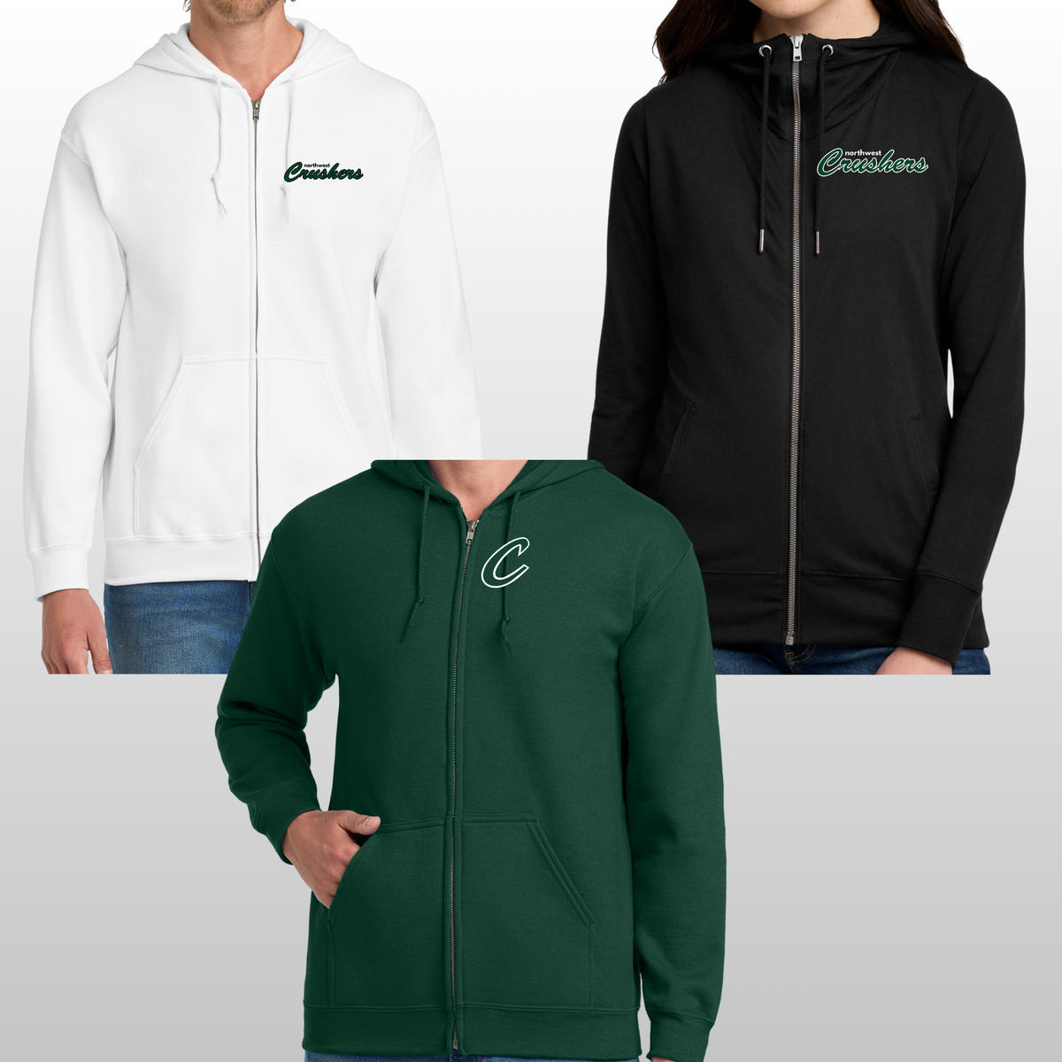 Northwest Crushers Zip Up Hoodie