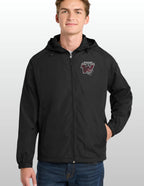 Wolverines Raglan Men's Wind Resistant & Water-Repellent Hooded Jacket