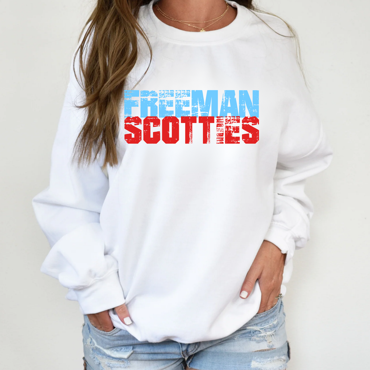 Freeman Scotties Crewneck Grunge