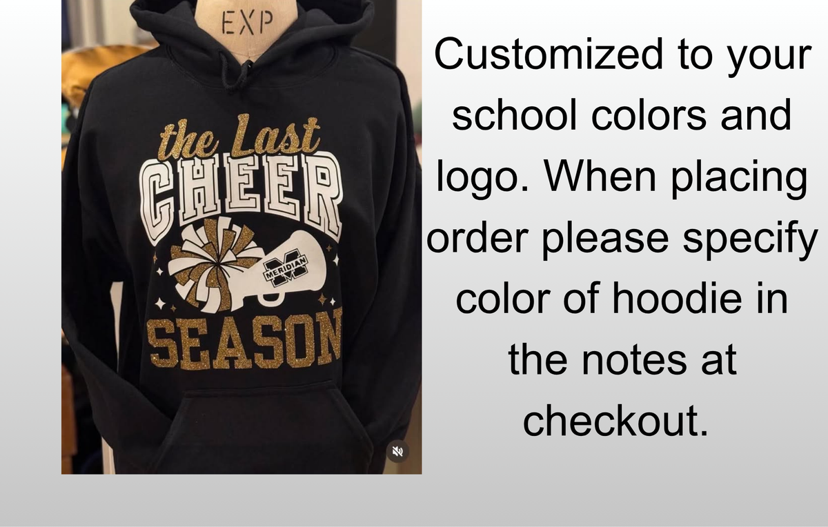 Ferndale The Last Cheer GLITTER Hoodie
