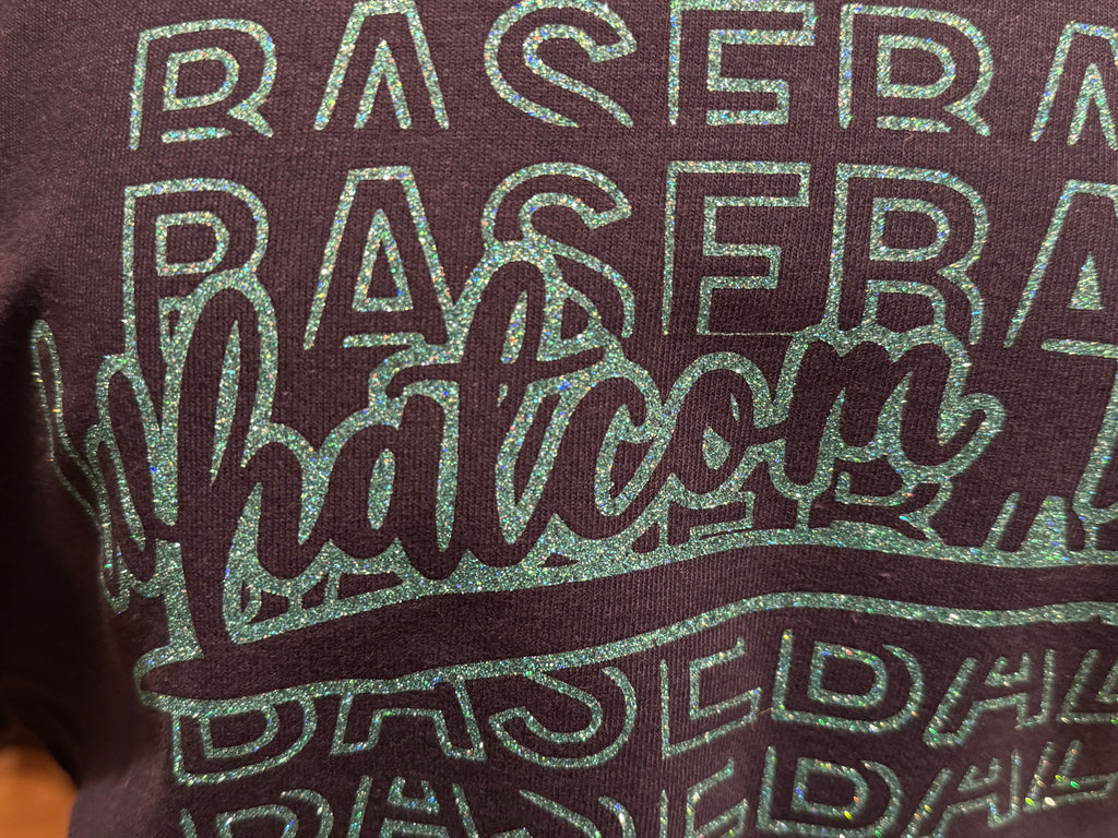 Whatcom Glitter Baseball T-Shirt