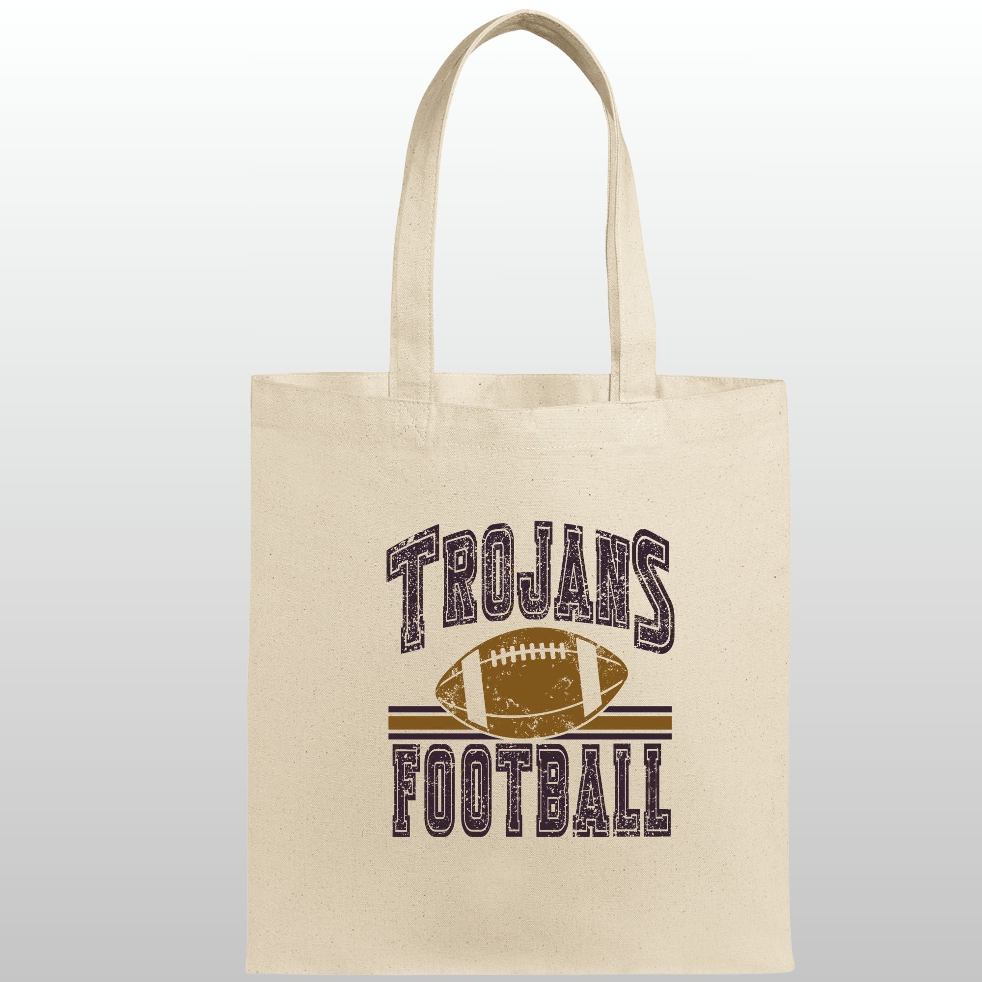Trojan Football Canvas Tote