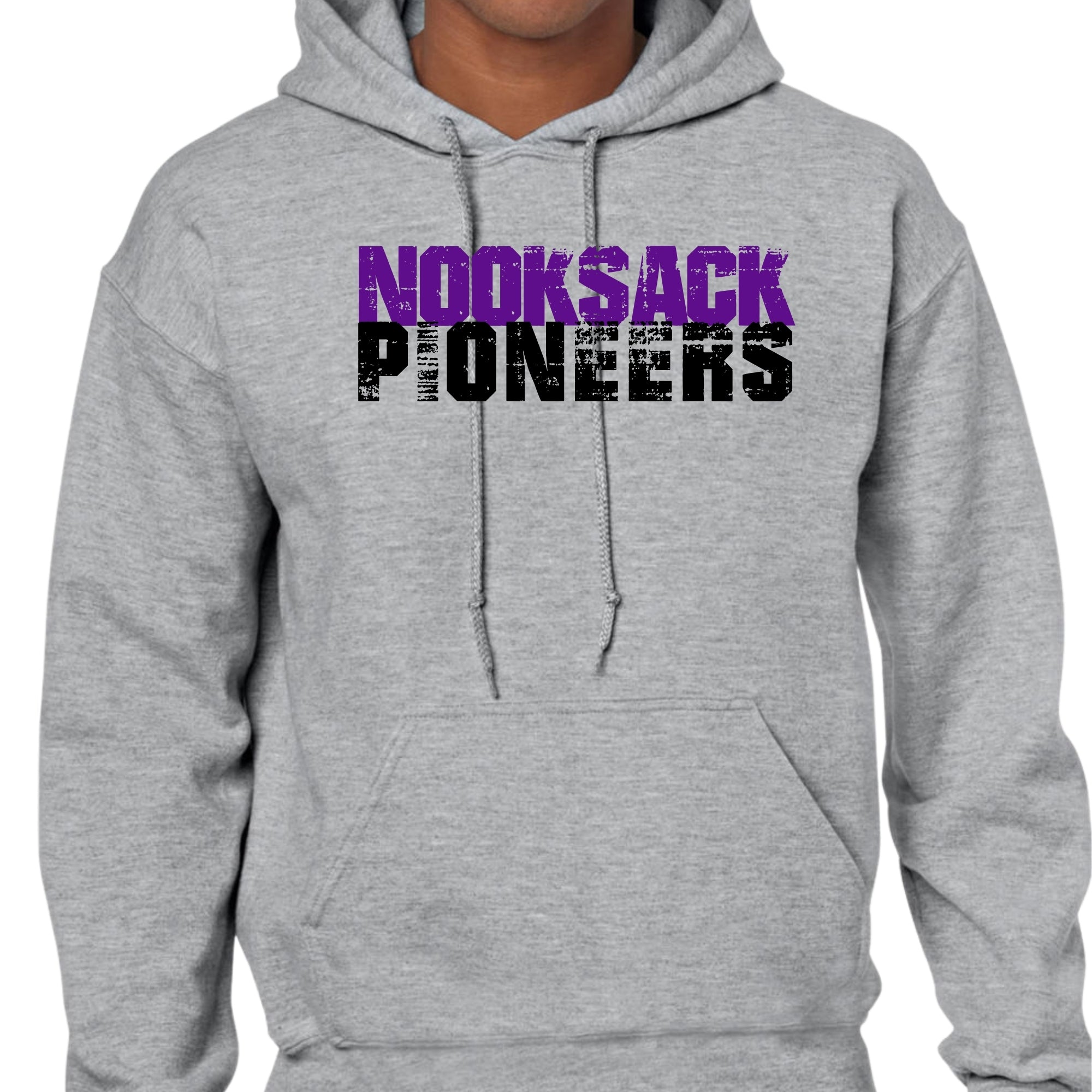 Nooksack Pioneers Grunge Hooded Sweatshirt